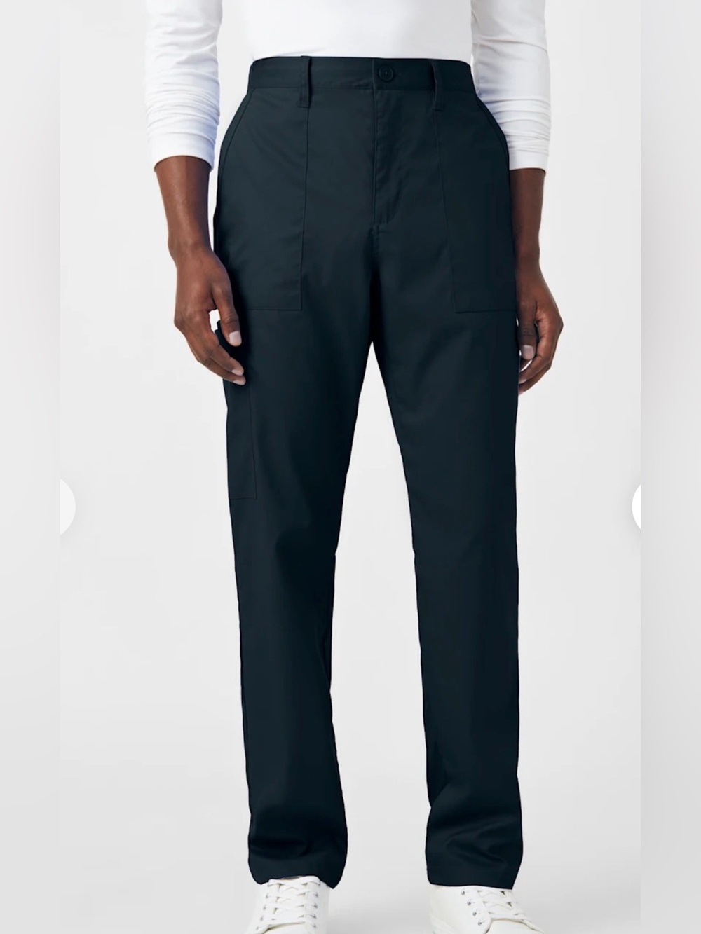 NWT Landau ProFlex Men’s 6-Pocket Cargo Scrub Pants L Black Regular